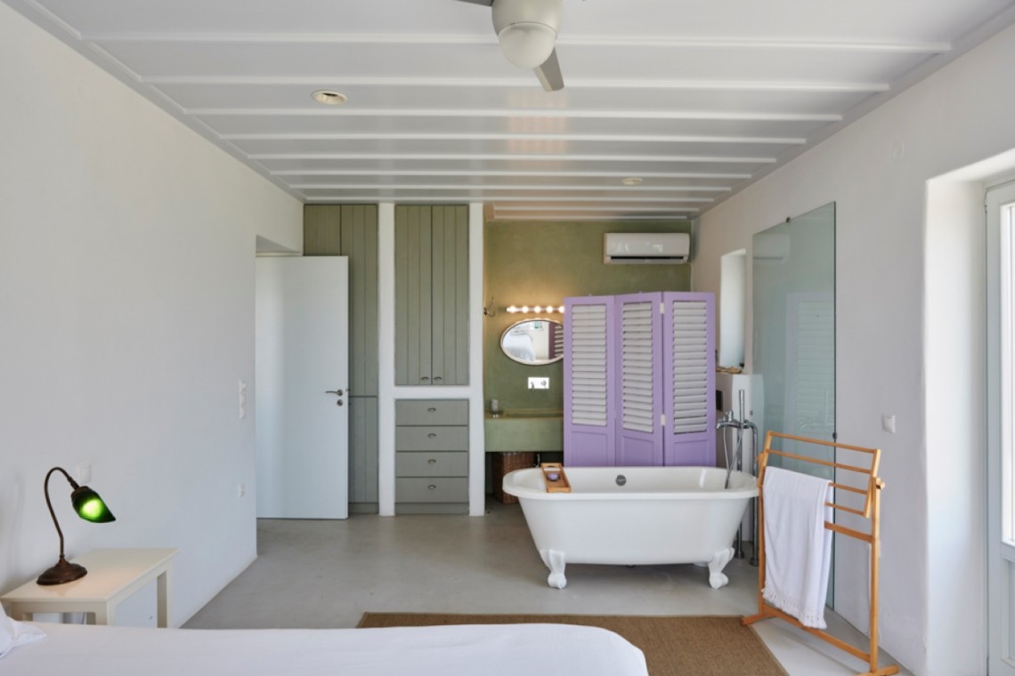 Villa Rosa Maria – Πολυτελής βίλα με οικολογικό σχεδιασμό και πανοραμική θέα στο Αιγαίο.