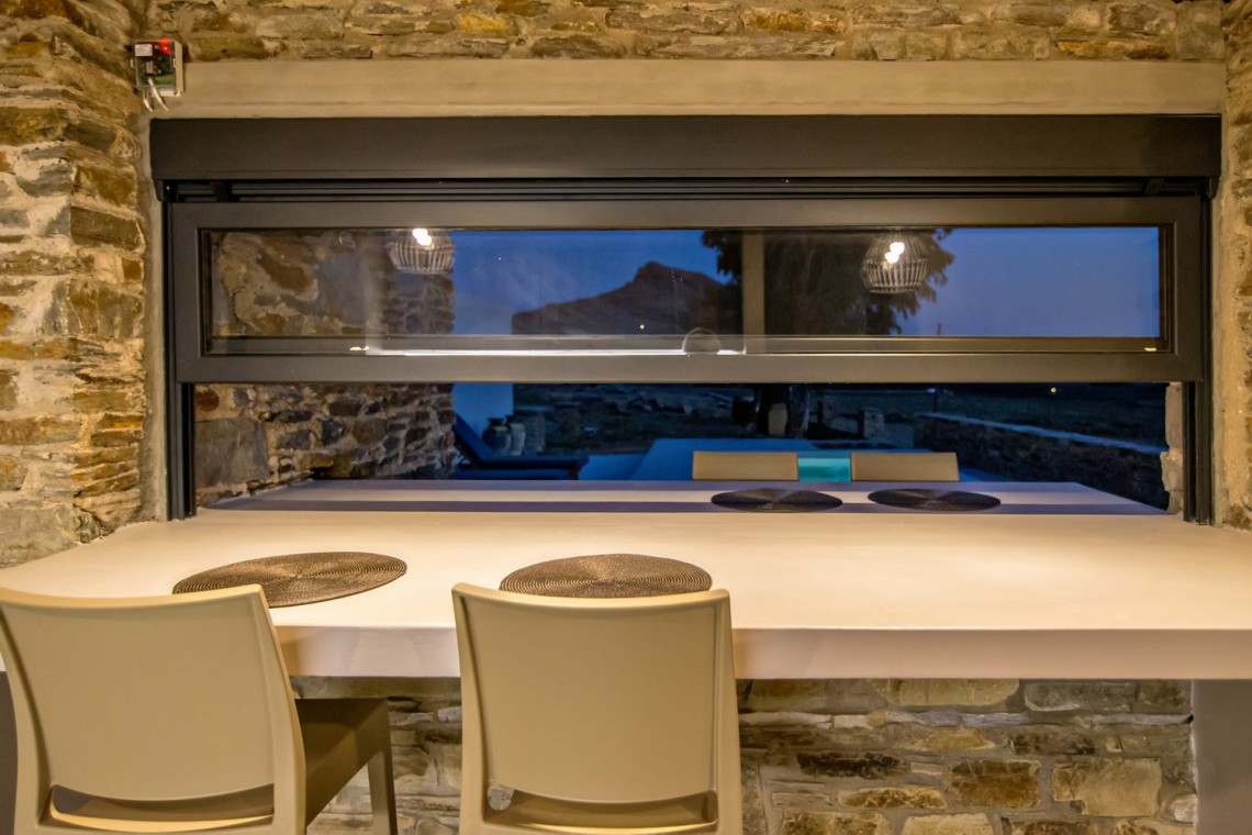 Spacious living room with open-plan design and premium furniture at VF Villa