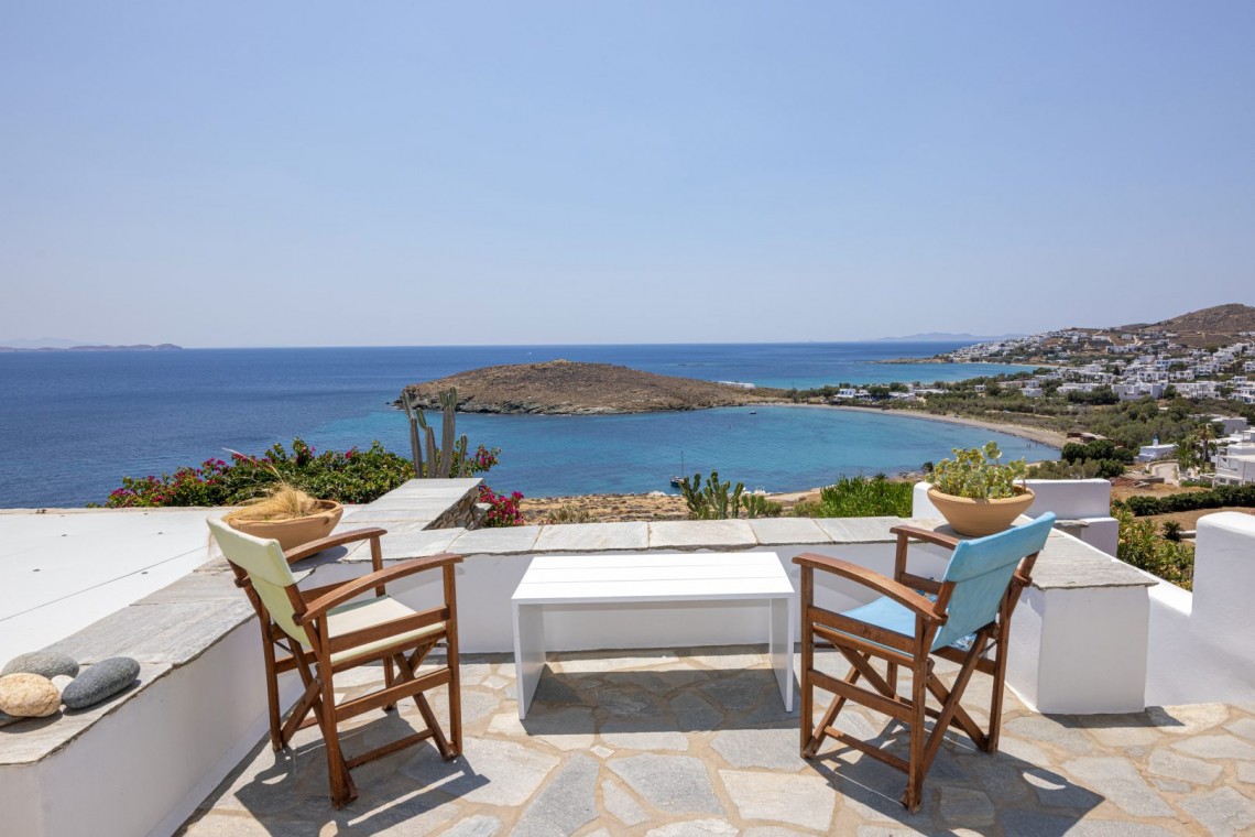 Κυκλαδίτικη αρχιτεκτονική και σύγχρονο design στο εσωτερικό του Vivant Blue Mansion.