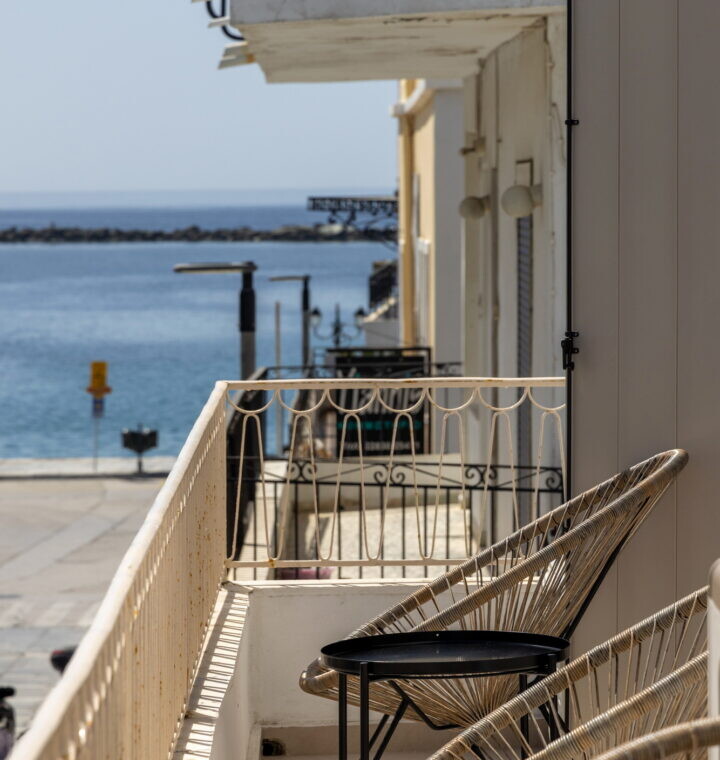 Charming exterior of Alora Major Suite, located in the heart of Tinos Town near Agios Georgios Square