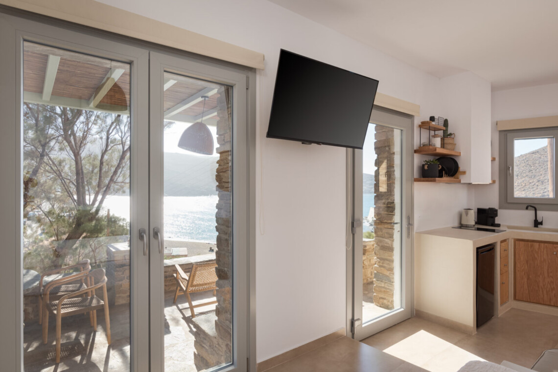 Πολυτελής εσωτερικός χώρος του Rabela’s House με σύγχρονες ανέσεις